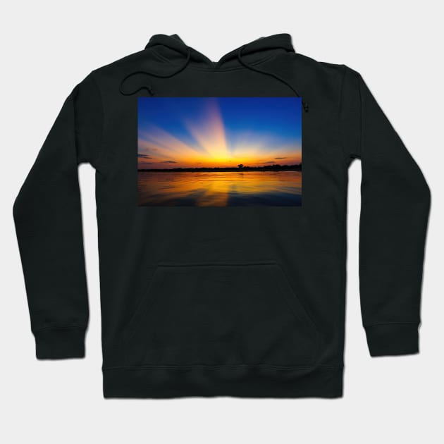 Pantanal Sunset, Brazil Hoodie by GrahamPrentice